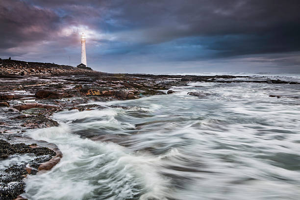 farol de paisagem - slangkop - fotografias e filmes do acervo