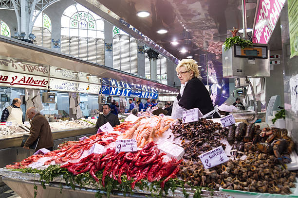 Market in Spain stock photo