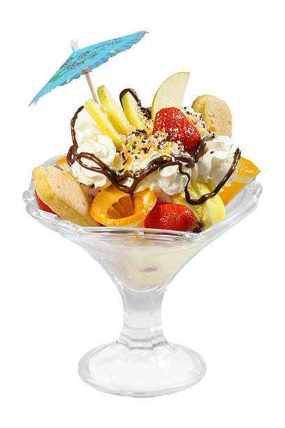 istock Delicious sundae isolated 490685284