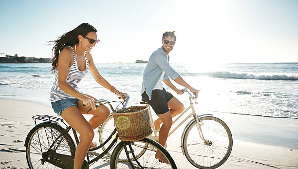 istock Cycling as a couple 490686118