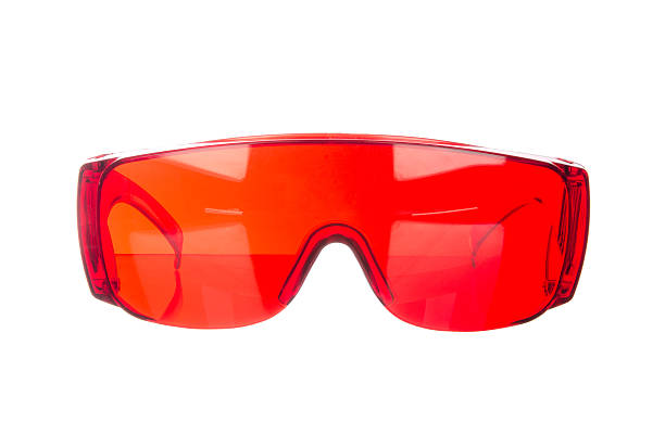 istock Red eye glasses isolated on white 490688144