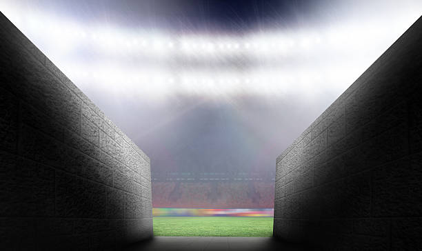 istock Composite image of arena tunnel 490688320