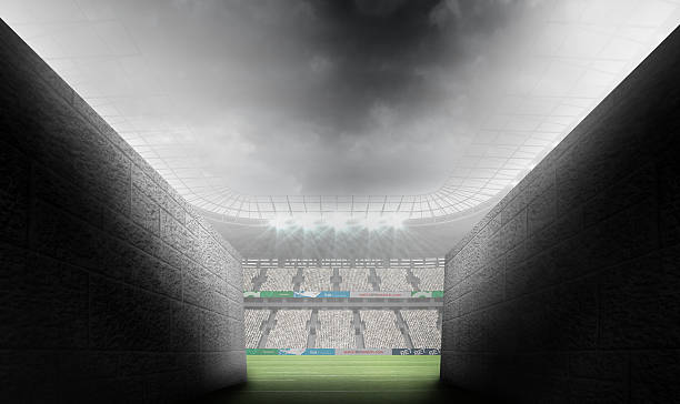 istock Composite image of arena tunnel 490688350