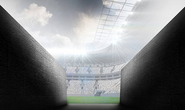 istock Composite image of arena tunnel 490688370