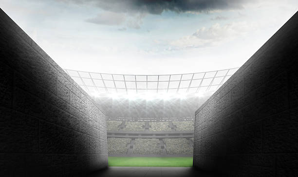istock Composite image of arena tunnel 490688420