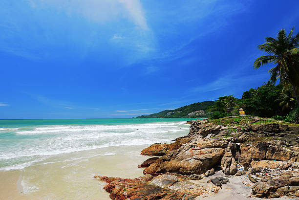 istock Blue sky on beach of Thailand 490688829