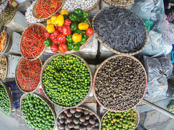istock Fruits and vegetables at asian market 490689376