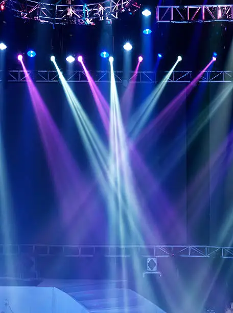 Photo of Vector Stage Spotlight with Laser rays