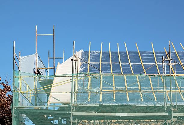 istock repair of a roof 490690802