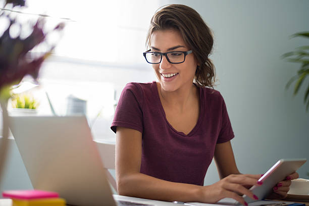 istock Thanks to Wireless Internet my work is much more easier 490692438