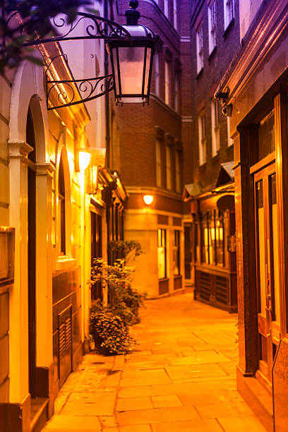 istock Night street in London 490693375