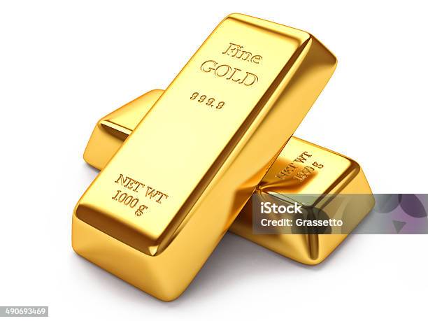 Gold Ingots Stock Photo - Download Image Now - Ingot, Gold - Metal, Gold Colored