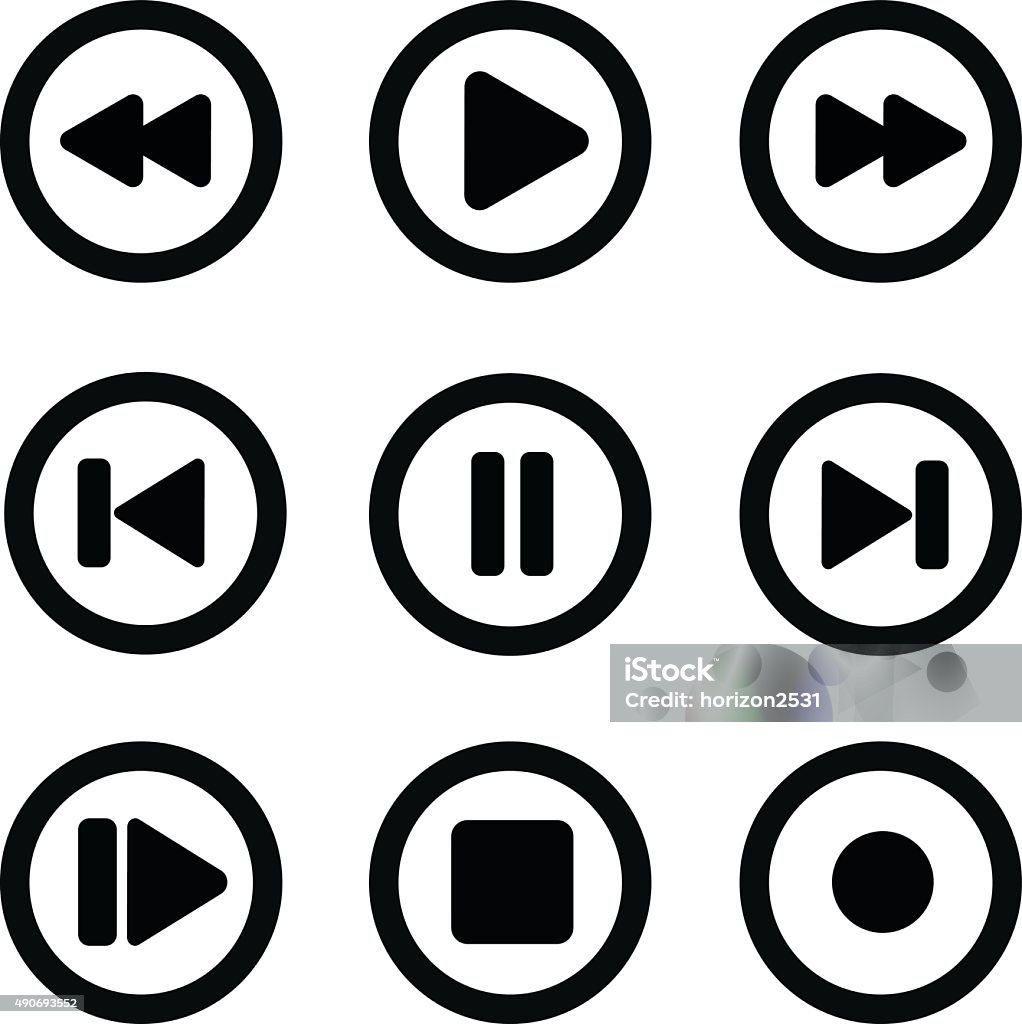 play icon set1 play icon set  vector Resting stock vector