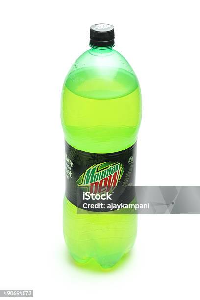Bottle Of Mountain Dew Stock Photo - Download Image Now - Aspartame, Bottle, Cola