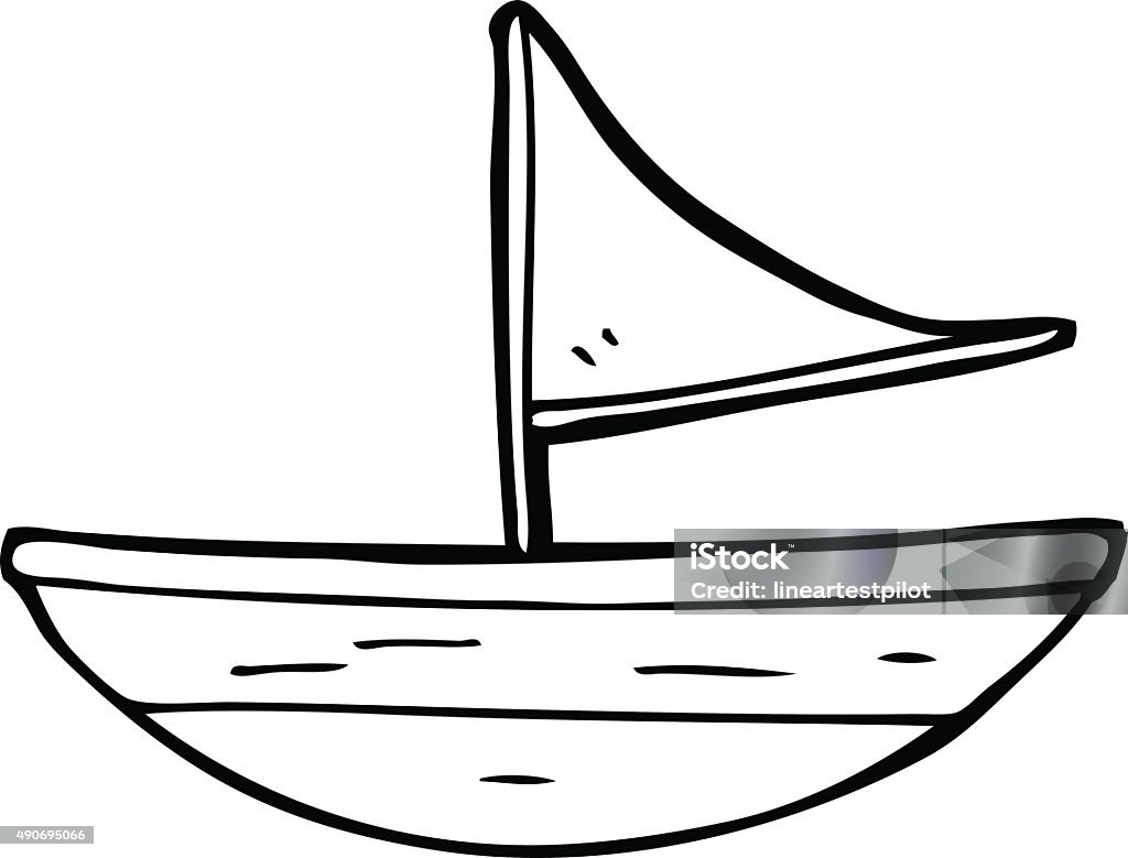 Line Drawing Cartoon Boat向量圖形及更多2015年圖片- 2015年, 一組物體, 插圖- iStock