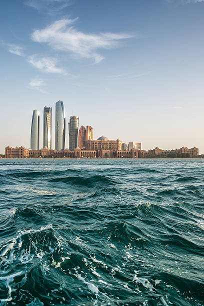 istock Skyscrapers in Abu Dhabi from the sea 490695394