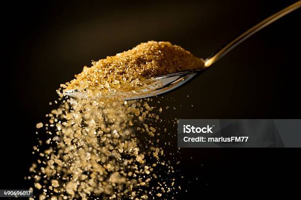 Brown Sugar Stock Photo - Download Image Now - Brown Sugar, Turbinado Sugar, Spoon
