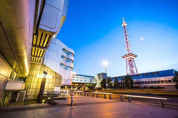 messe 베를린, funkturm - berlin radio tower 뉴스 사진 이미지