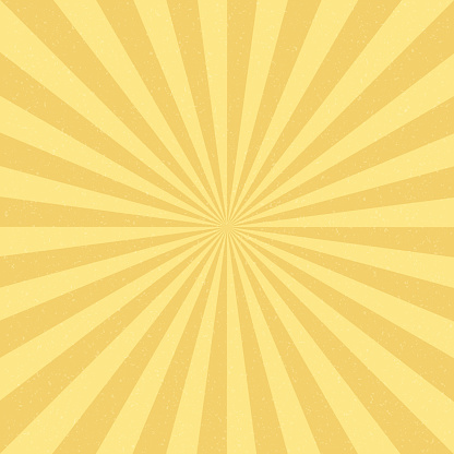 Vector Vintage background with Sun rays. Old paper with stains