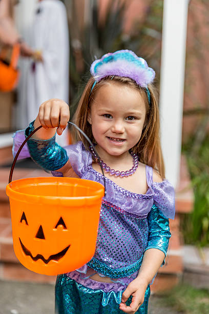 istock Happy Halloween: Little Mermaid Trick or Treating 490721732