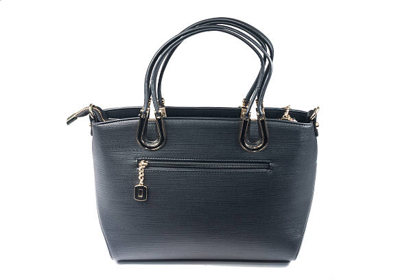 istock Black leather women's handbags 490722968