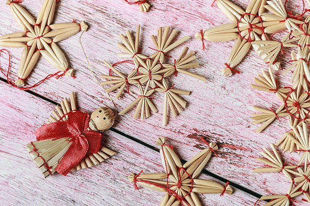 istock Christmas toys of straw 490726272