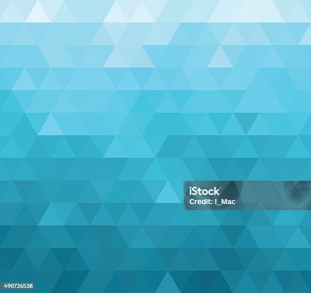 Abstract Blue Light Template Background Stock Illustration - Download Image Now - Blue, Pattern, Triangle Shape