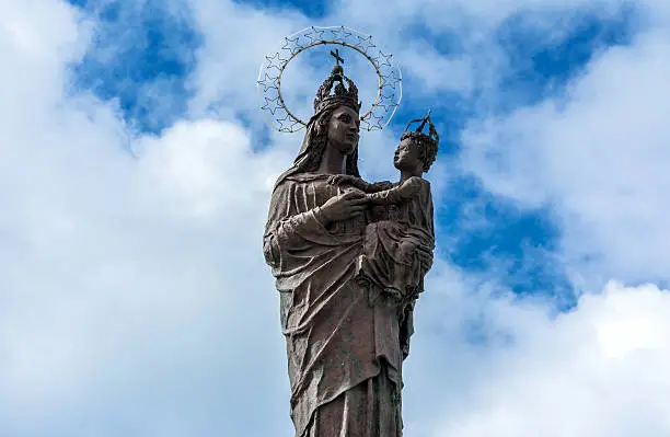 Photo of Mary star of the sea statue in Trapani, Italy