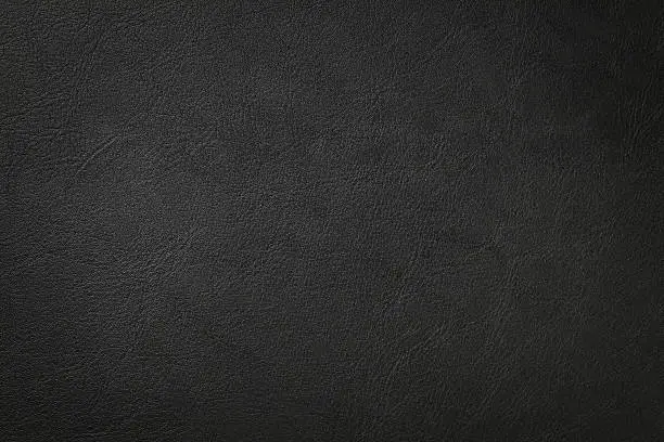 Photo of Black leather texture