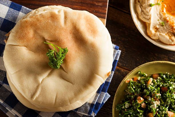istock Homemade Organic Pita Bread 490732705
