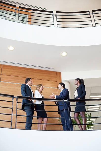 istock Business team talking in hallway 490732747