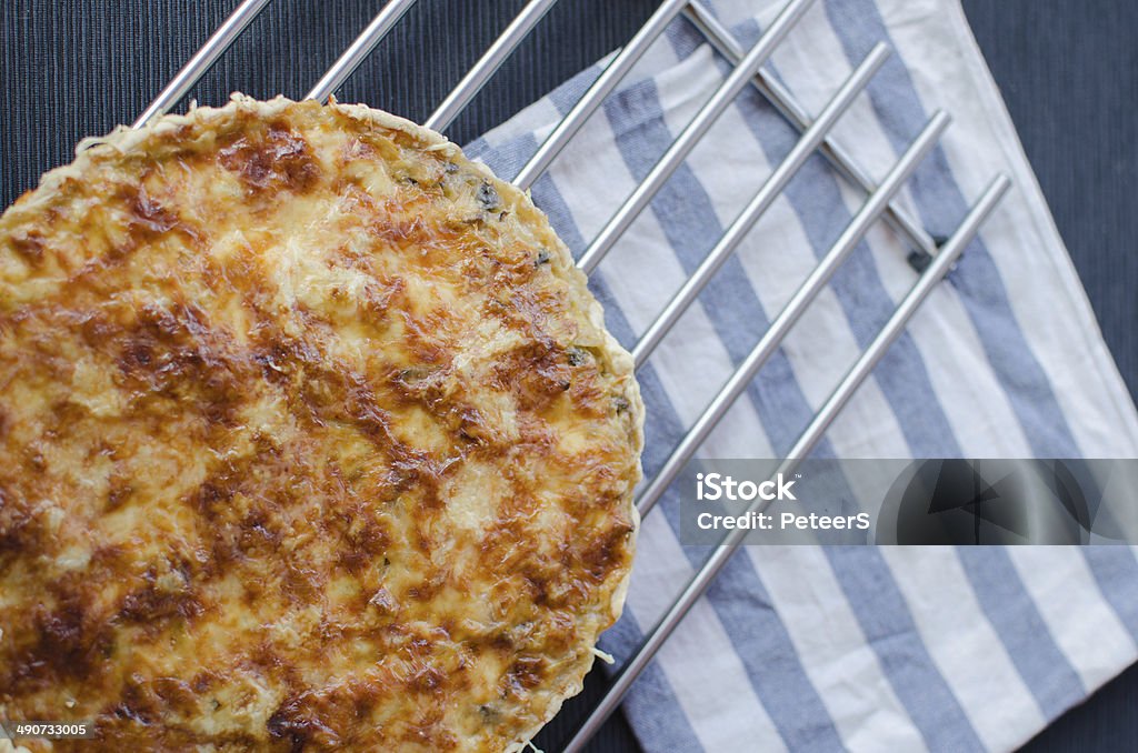 French quiche French quiche with pork, chicken, cheese and creame Appetizer Stock Photo