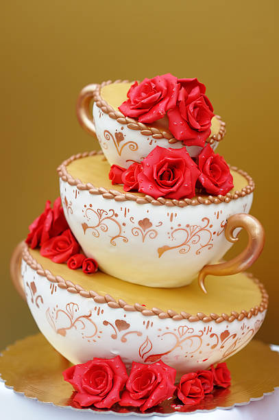 torta nuziale - wedding reception wedding cake wedding cake foto e immagini stock
