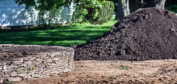 istock Garden Rock Wall And Landscaping Topsoil 490734203