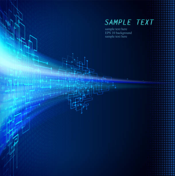 технология фон - connection node computer network communication stock illustrations