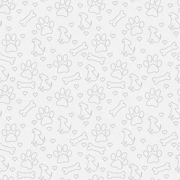 Photo of Gray Doggy Tile Pattern Repeat Background