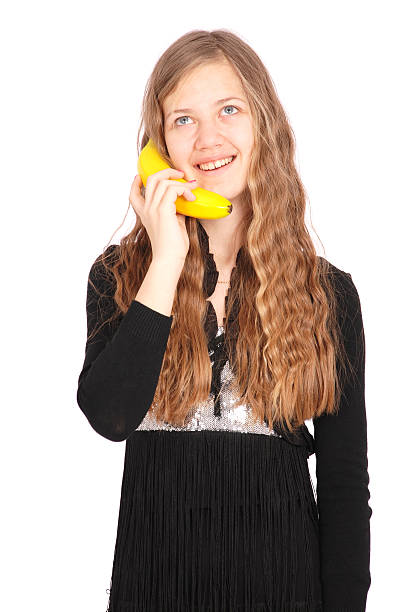 istock Girl holding fresh banana 490752238