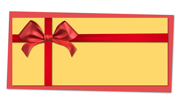 istock red ribbon bow on yellow letter 490752280