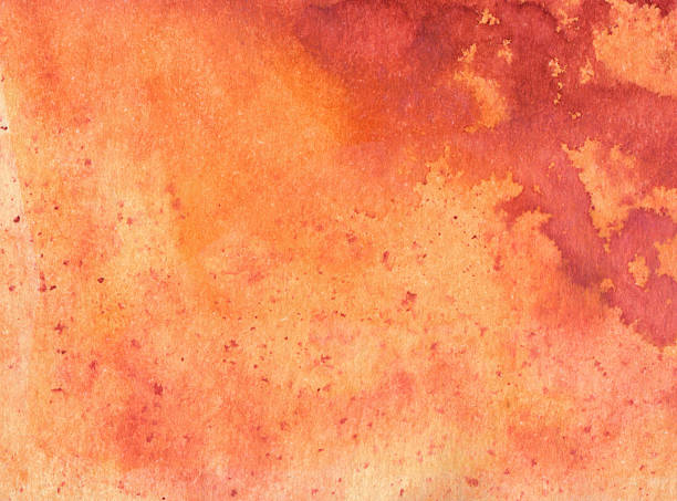 istock Distressed background with orange and red paint 490754398