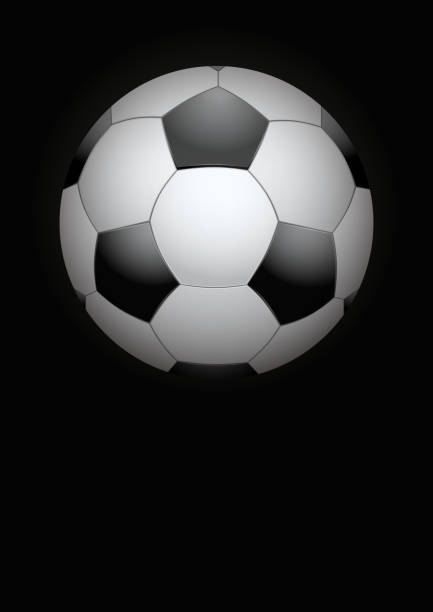 istock Dark Background of football ball. Vector Illustration 490758878