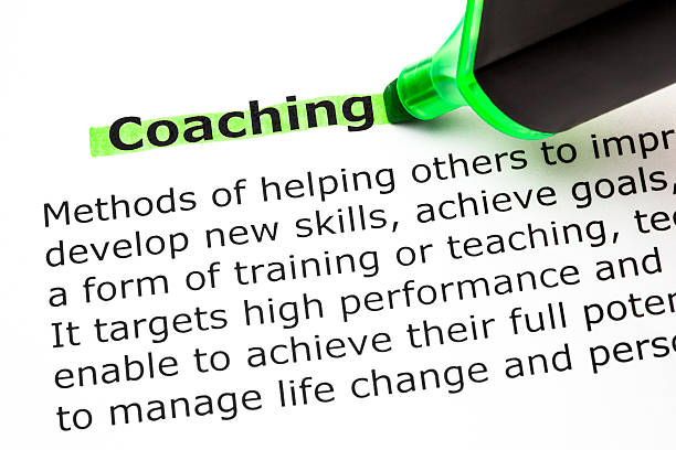 definicja coachingu - teaching advice education single word zdjęcia i obrazy z banku zdjęć