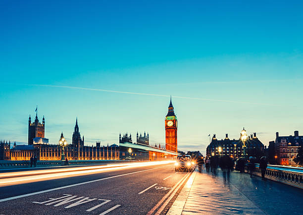 Westminster Bridge with Big Ben in London