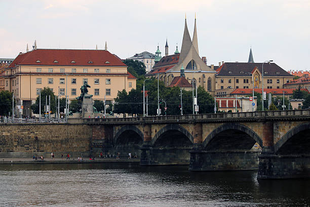 istock Embankment in Prague 490760206