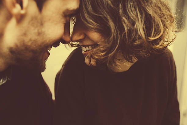 istock Vintage couple hugs and laughing 490762138