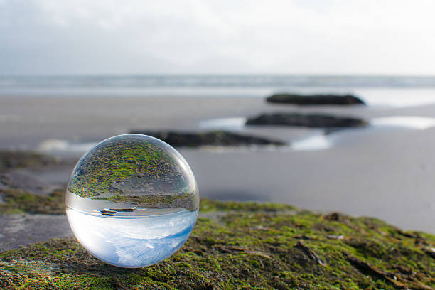 Crystal ball at the beach