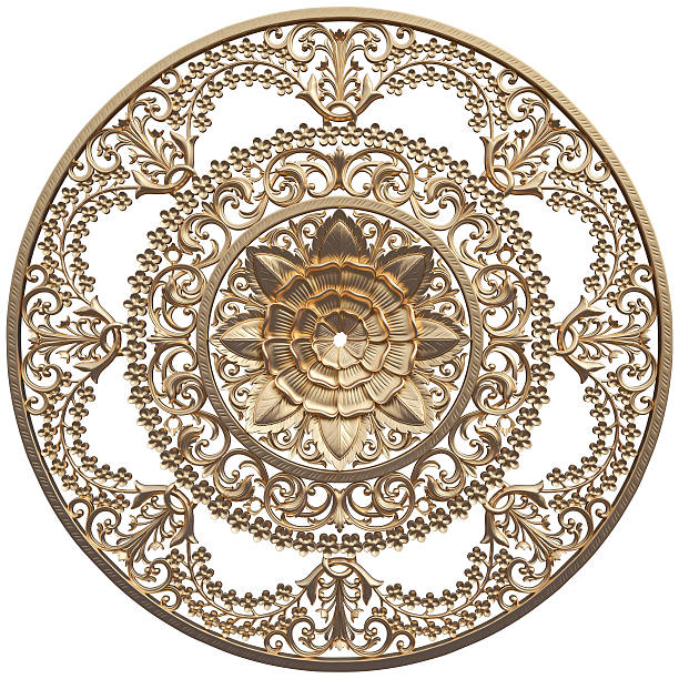 istock 3d set of an ancient gold 490773848