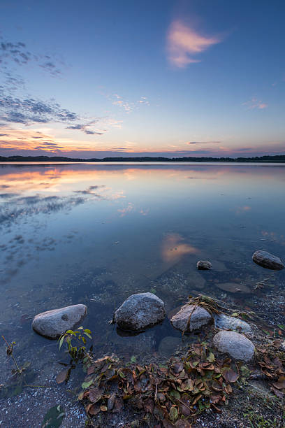 istock Beautiful summer sunset over lake in Poland 490775084