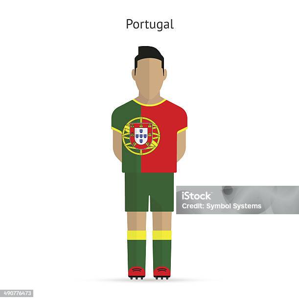 Portugal Football Player Soccer Uniform Stock Illustration - Download Image Now - Abstract, Application Form, Aspirations