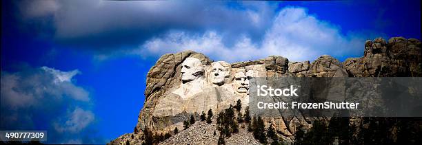 Panorama Of The Presidents At Mount Rushmore In South Dakota Stock Photo - Download Image Now