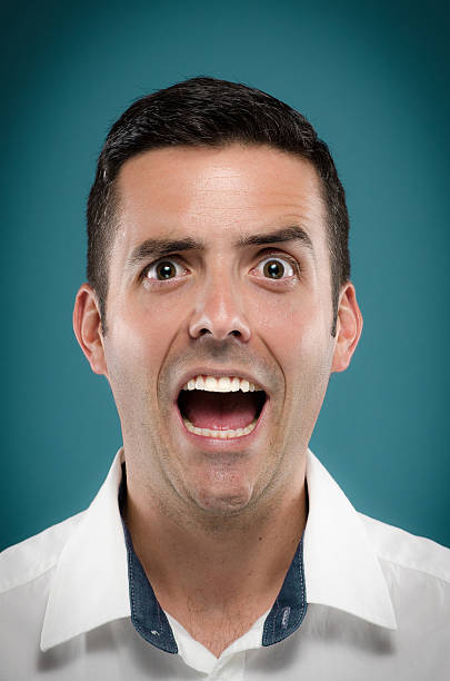 istock Screaming male portrait 490777326